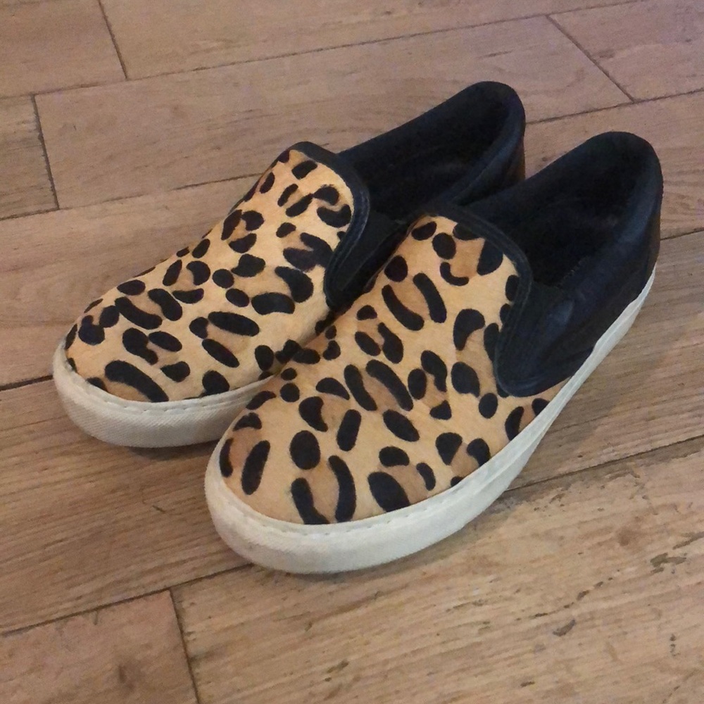 🚫SOLD🚫Kurt Geiger half leopard slip on sneaker.